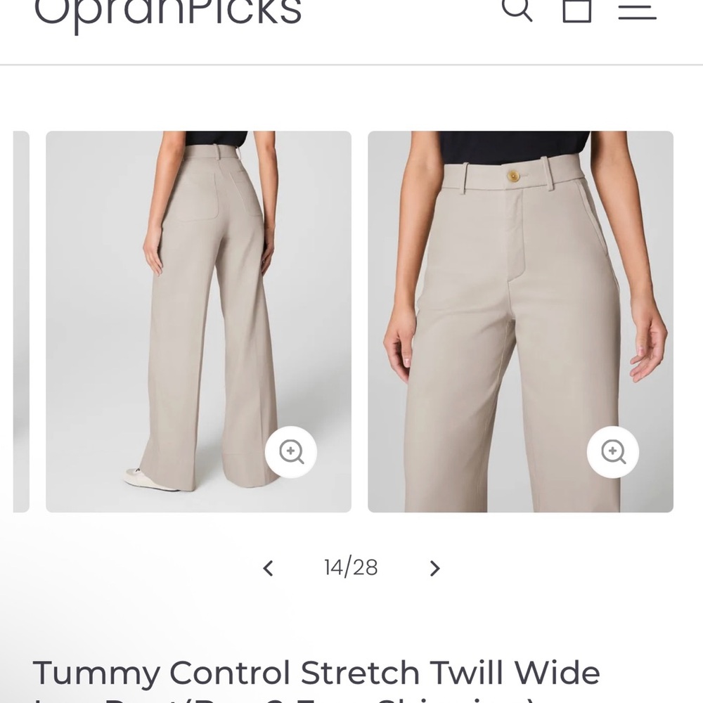Tan Wide Leg High Waisted Pants - Picture 2 of 6
